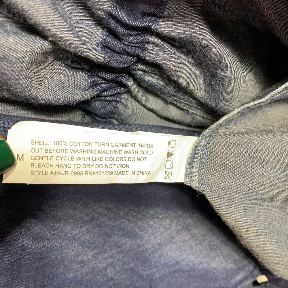 1 Sunset Lane Lightweight Denim Oversized Open Jacket - Picture 14 of 14